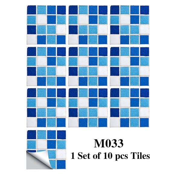 Peel and Stick Backsplash, Peel and Stick Wall Tiles, Back Splash Stick On Tiles for Kitchen, Peel and Stick Tile Backsplash Self-Adhesive Peel and Stick Wall Decals for Kitchen Bathroom Decor 10Pcs
