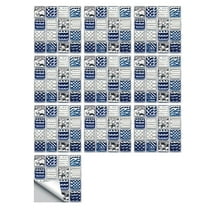 Verdsylv Glitter Mosaic Tile Sticker Set - 10-Pack Self-Adhesive Sparkling Backsplash Sheets - Waterproof & Peel & Stick for Kitchen & Bathroom - Creates Eye-Catching, Luxurious Accent Wall