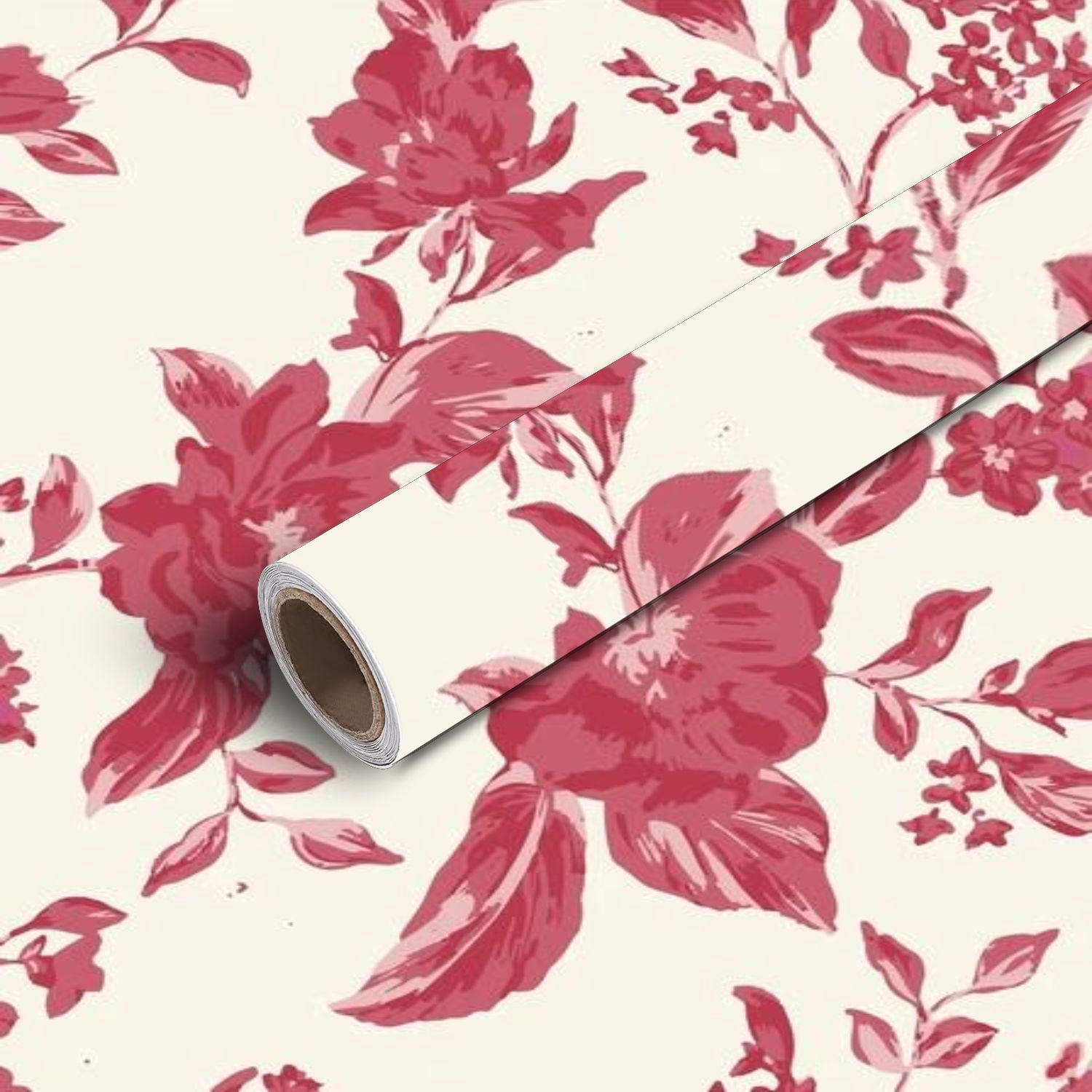 Peel and Stick Canvas Wallpaper Art Wall Mural Big flowers pattern ...