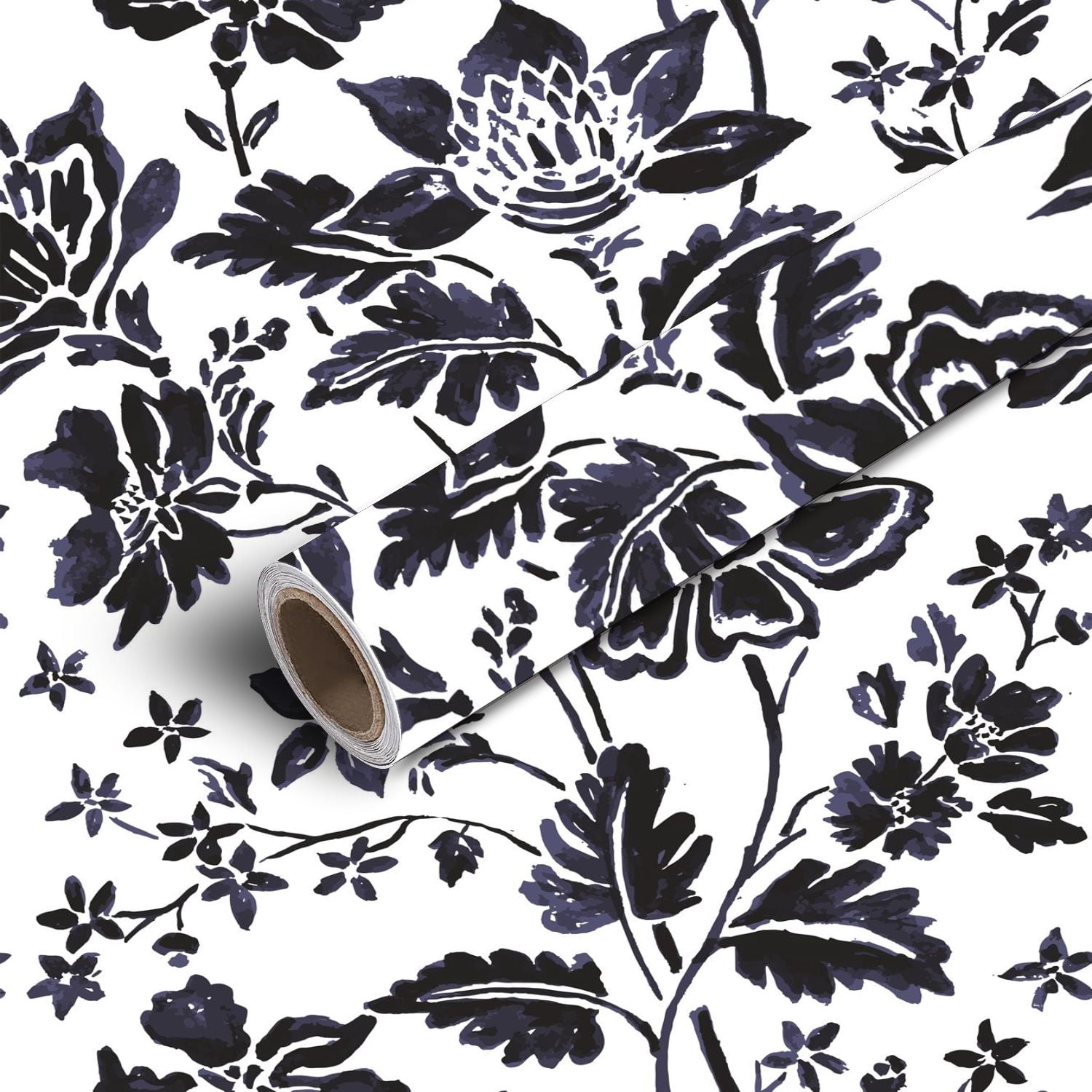Peel and Stick Canvas Wallpaper Art Wall Mural floral seamless folk ...