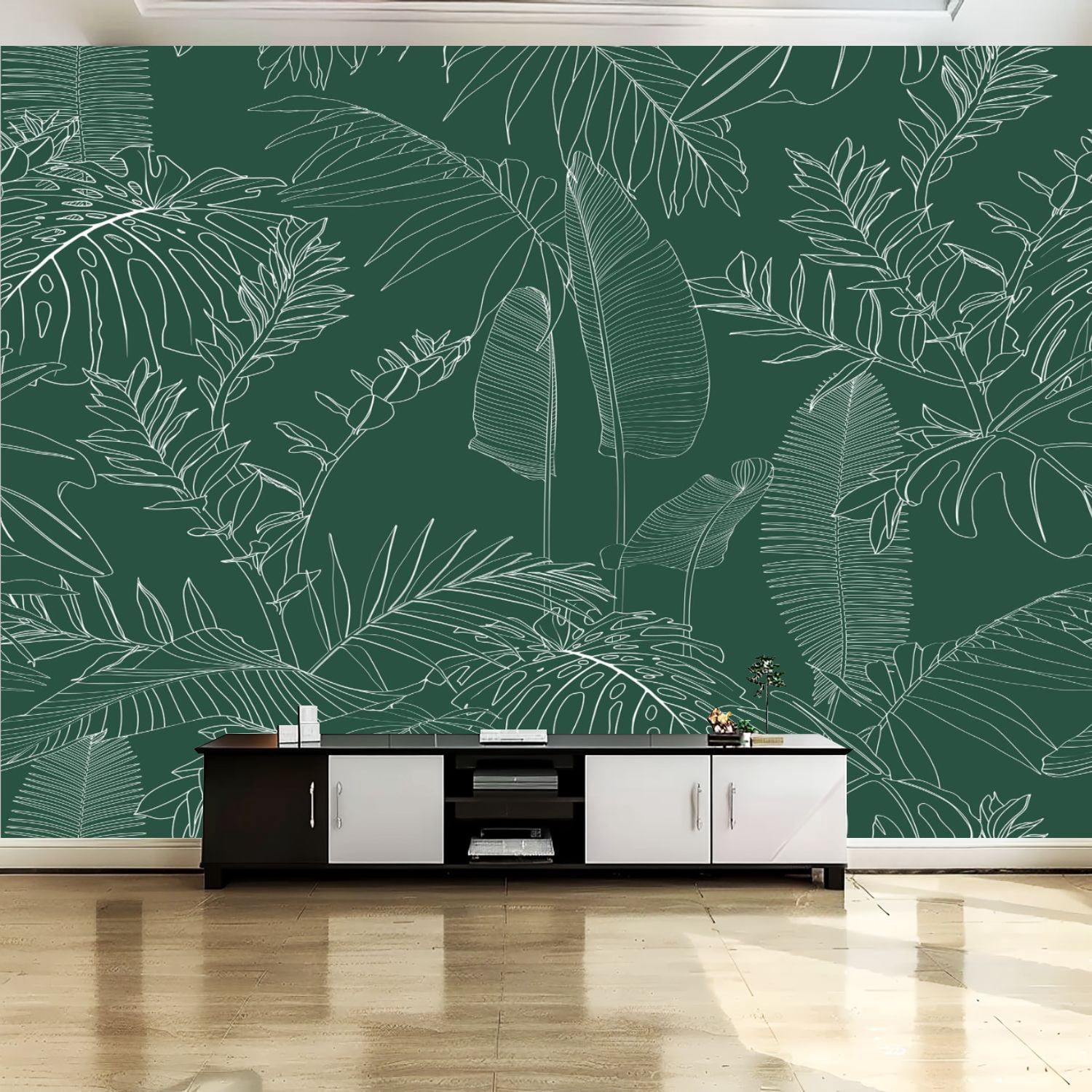 Peel and Stick Canvas Wallpaper Wall Mural Elegant seamless pattern ...