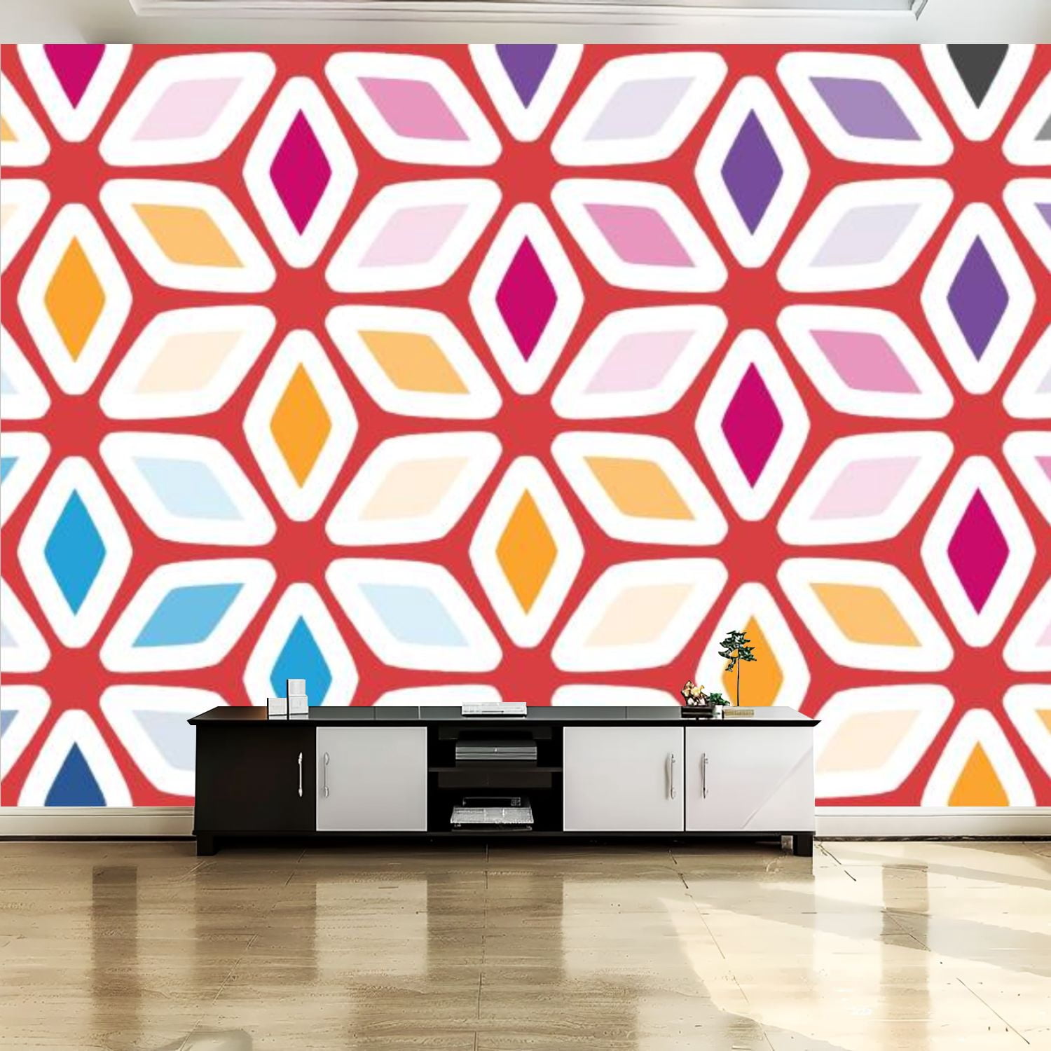 Wall Pattern Pick Peel and Stick Canvas Wallpaper Wall Mural Free hand drawing vintage ...