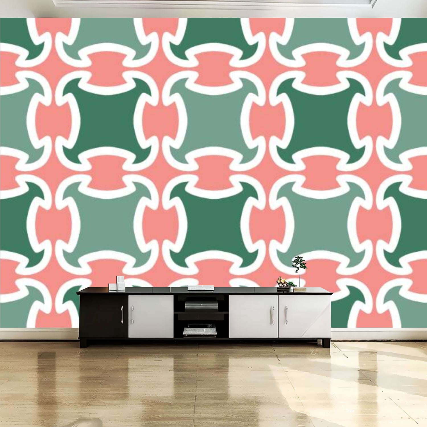 Peel and Stick Canvas Wallpaper Wall Mural Free hand drawing vintage ...