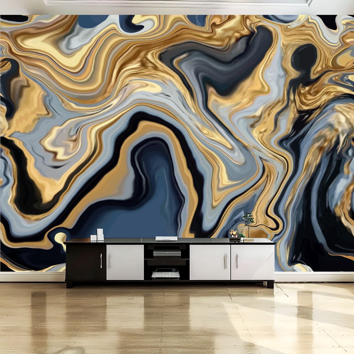 Peel and Stick Canvas Wallpaper Wall Mural Marble texture seamless ...