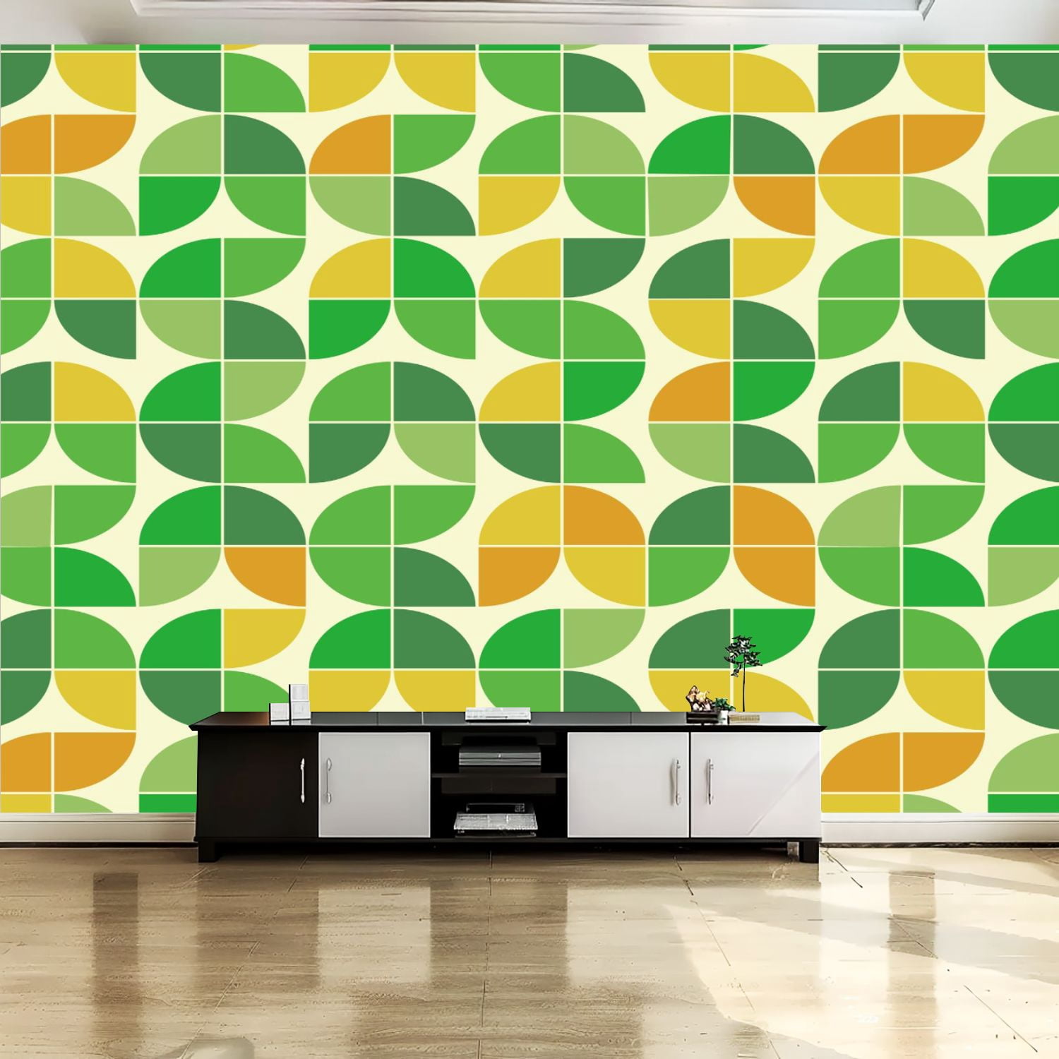 Lot De 2 Panneaux Muraux Géométriques – Déco Mid Century Moderne – CroBlissful
