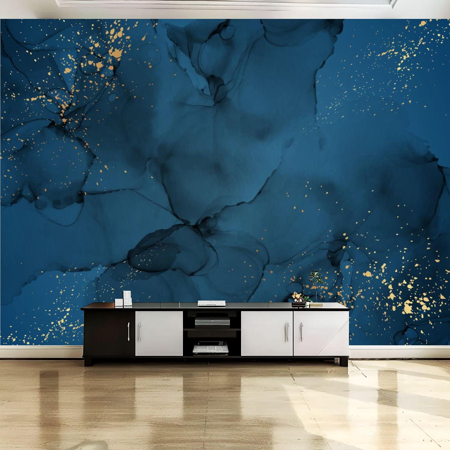 Peel and Stick Canvas Wallpaper Wall Mural Modern abstract luxury ...