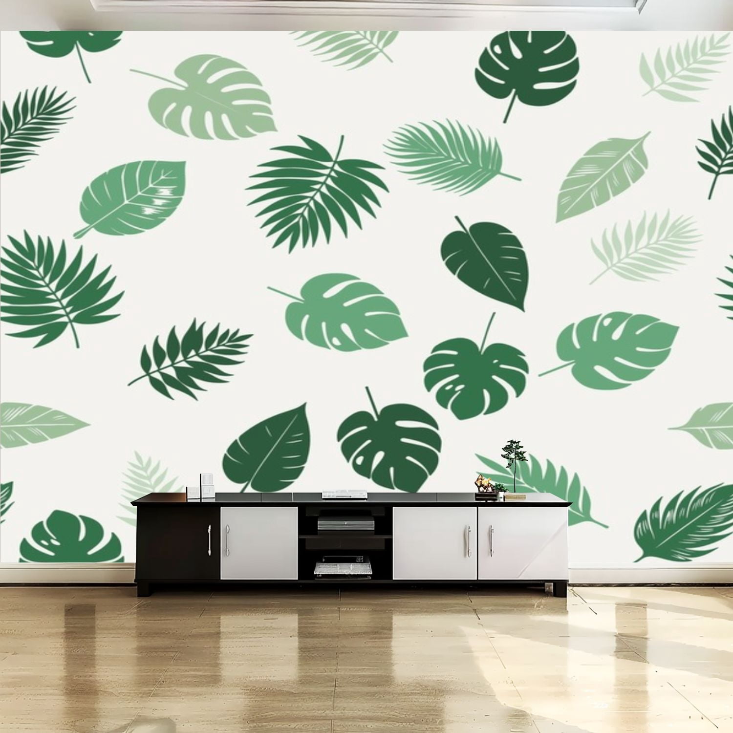 Peel and Stick Canvas Wallpaper Wall Mural Seamless pattern exotic ...