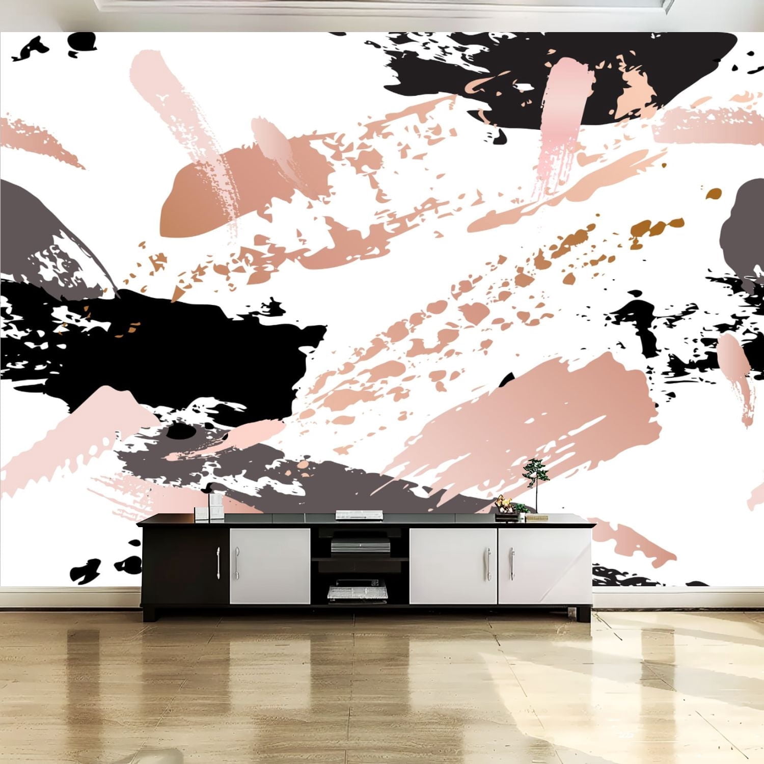 Peel and Stick Canvas Wallpaper Wall Mural Seamless pattern grunge ...