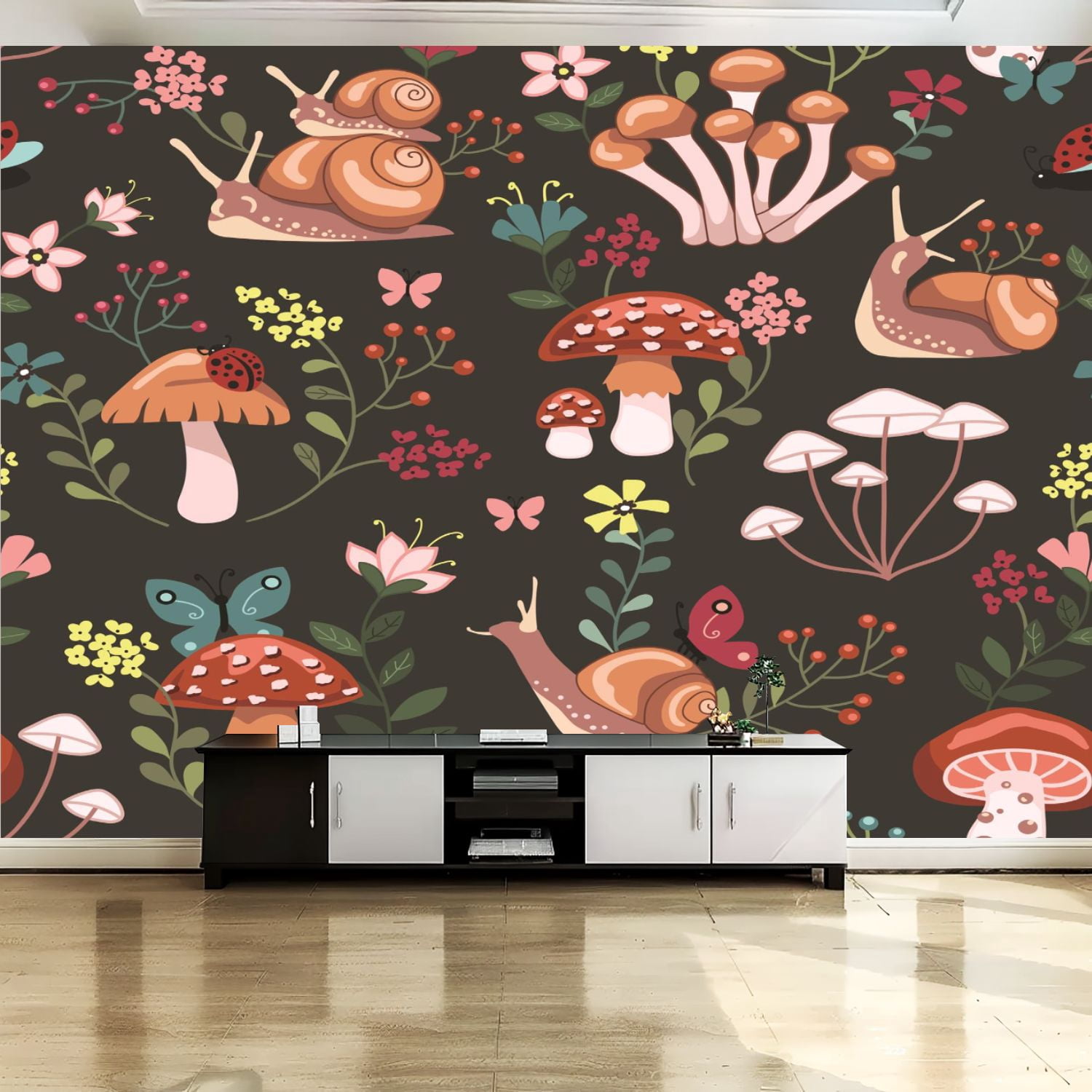 Peel and Stick Canvas Wallpaper Wall Mural Seamless repeated surface ...