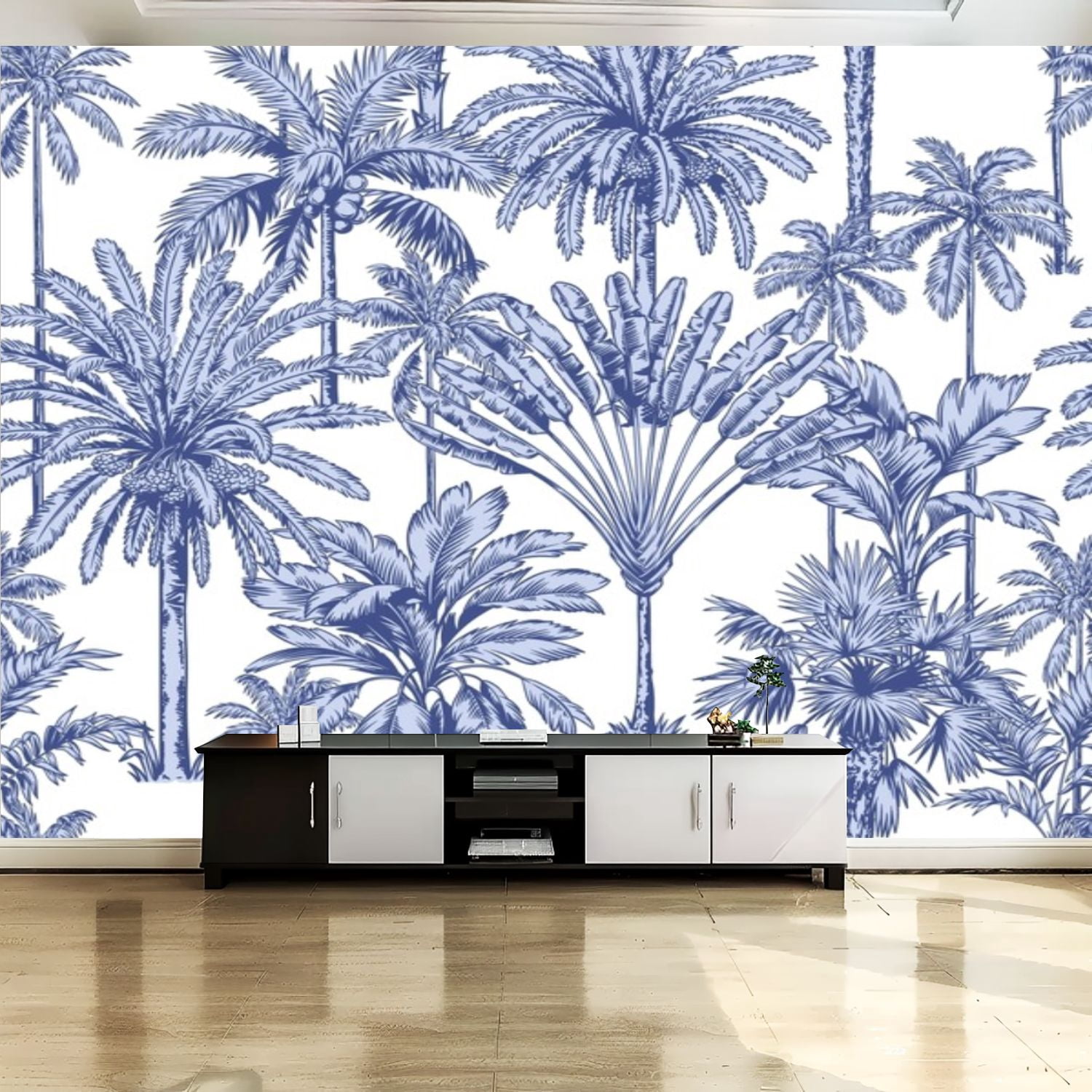 Peel and Stick Canvas Wallpaper Wall Mural Vintage seamless pattern ...