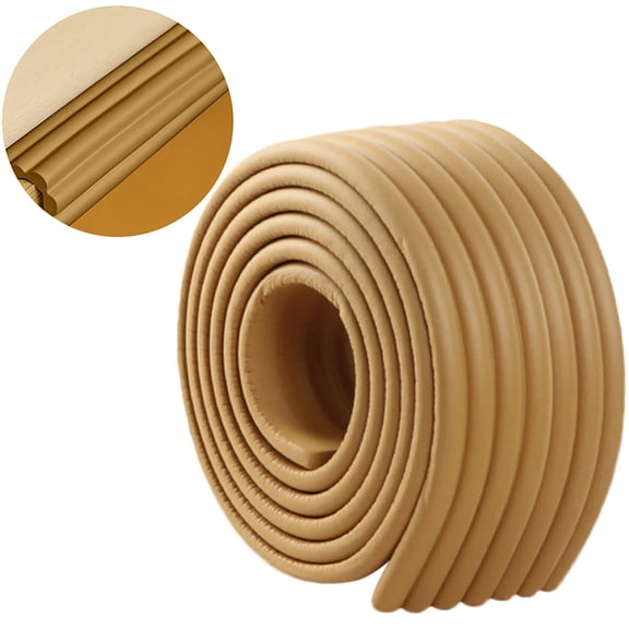 Peel and Stick Corner Wall Trim Molding, 6.5ft Crown Flexible Wall Edging Strip Self Adhesive Furniture Table Edge Protectors Guard, Ceiling Baseboard,E