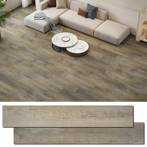 Peel and Stick Floor Tile, 36-Pack 54 Sq.Ft Self Adhesive Vinyl Plank ...