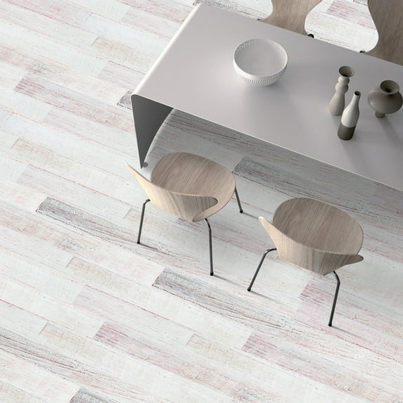 Peel and Stick Floor Tile, Natural Wood Grain Look, Easy DIY Floor Coverings, Water-Proof Wood Flooring Plank for Bathroom, Bedroom, Kitchen, Living Room