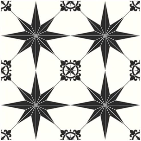 Peel and Stick Floor Tile, Self-Adhesive DIY Vinyl Flooring, Removable and Tile Sticker for Bathroom, Kitchen, Wall, Bedroom, Stairs (20PCS,7.87" x 7.87",Black Stellar)