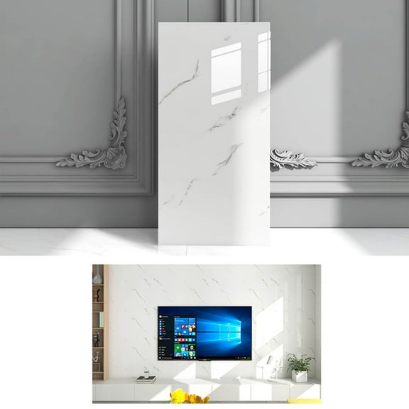 Peel and Stick Imitation Tile Wall Decorative Panel 30x60cm Size, Self-Adhesive PVC Sticker for Kitchen Bathroom, Waterproof Scratch-Resistant Surface