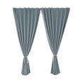 thumbnail image 1 of Peel And Stick Outdoor Curtains 39X59 Inch Waterproof Blackout Drapes with Tab Top And Back Tab for Patio Gazebo Porch No Tools, [Two-Panel Double-Panel] Curtains, 1 of 9
