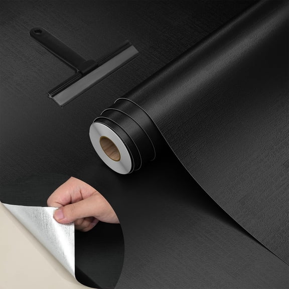 Peel And Stick Solid Color Wallpaper 15.7"x393.7" Upgraded Aluminum Foil Backing  Waterproof Self Adhesive Contact Paper For Kitchen Countertops Furniture Cabinets Walls Home Renovation