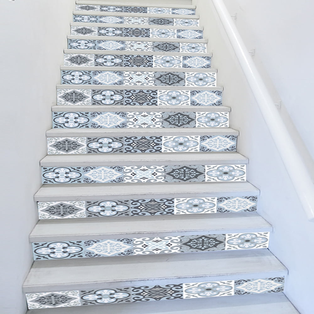 Peel & Stick Tile Backsplash Stair Riser Decals DIY Decals Mexican ...