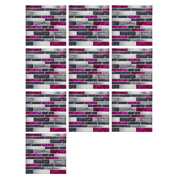 Peel & Stick Tile Stickers for Kitchen & Bathroom - Realistic Mosaic Backsplash for Countertops, Floors, Walls (10-Pack, 20Cm) | Removable Waterproof Decals, Nanoei Wall Stickers, 10X Wall Stickers