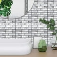 thumbnail image 1 of Peel and Stick Tile Stickers - Self-Adhesive 11.8x11.8 Inch Wall Tiles, Heat-Resistant & Waterproof Kitchen Backsplash, Bathroom Floor Decals (5-Pack, 1 Sq Meter Coverage, No Grout No Glue), 1 of 6