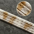 thumbnail image 1 of Peel and Stick Trim, 3D Embossed Self Adhesive Wall Trim, Decorative Molding Trim Peel and Stick Wallpaper Border, Flexible Waterproof Strip for Baseboard Ceiling Mirror Frame 1Pcs, 1 of 4