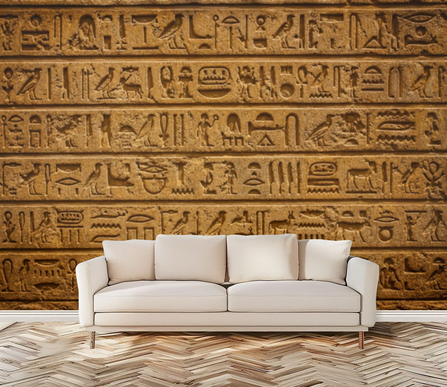 Peel and Stick Wall Mural Egyptian Hieroglyphs Large Self Adhesive ...