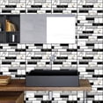 thumbnail image 1 of Peel and Stick Wall Tile Stickers 11.8"x11.8" | Heat & Stain Resistant Self- Backsplash | Set of 5 Crystal Tiles for Kitchen Bathroom Decor | Easy Clean, Flexible No-Grout Design, 1 of 5