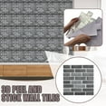 thumbnail image 1 of Peel and Stick Wall Tile Stickers, Backsplash Tile Peel and Stick, Natural 3D Stone Self Adhesive Marble Tiles, Waterproof DIY Brick Pattern Wall Decals for Kitchen & Bathroom 11.8x11.8 Inch 1Pcs, 1 of 8