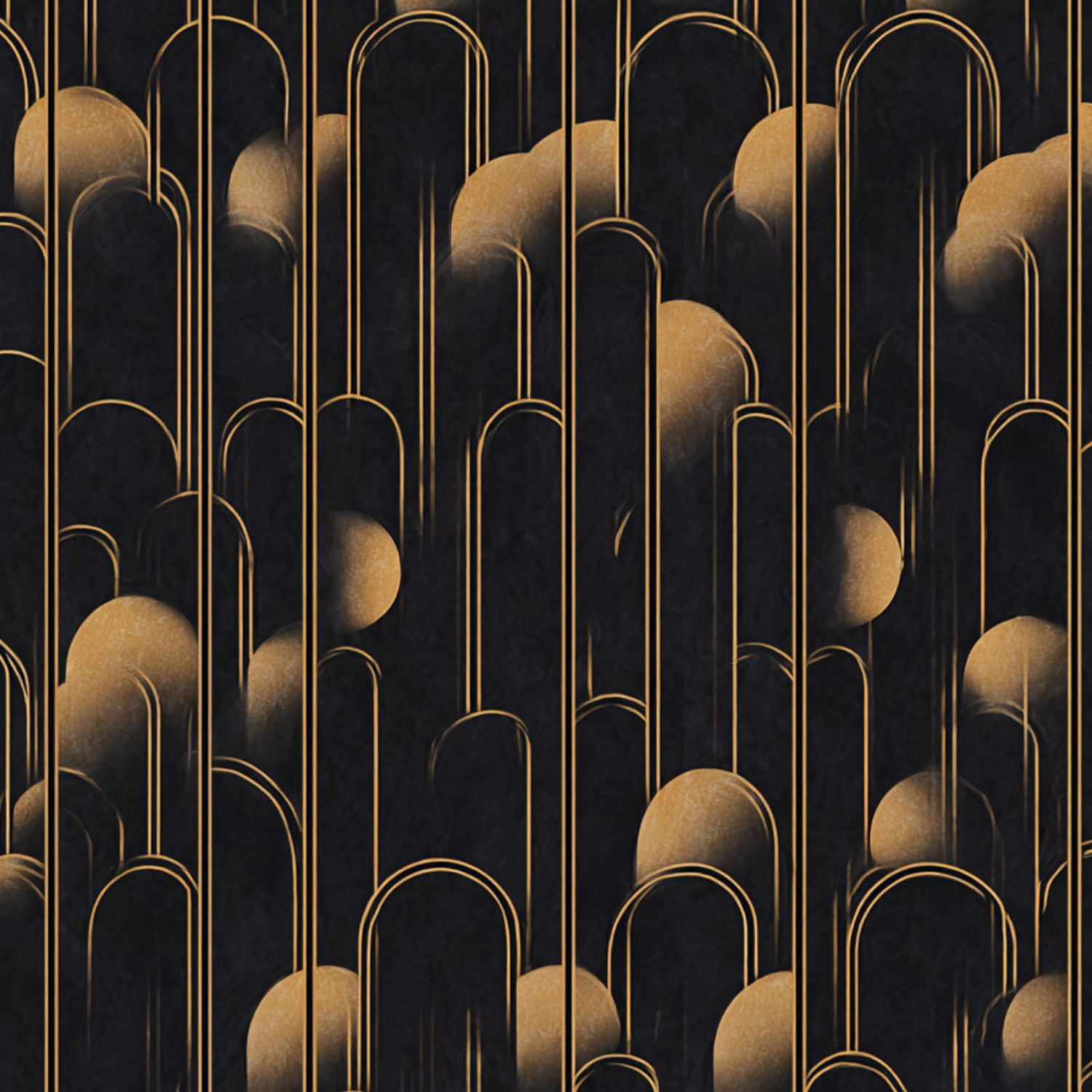 Peel and Stick Wallpaper 17.7in x 9.8ft Abstract Geometric Golden Accents Cloud Like Contact Paper Vinyl Waterproof Self Adhesive Wall Paper for Bedroom Shelf Cabinet Renter Friendly