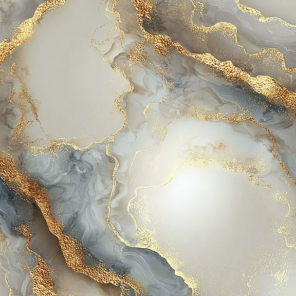 Peel and Stick Wallpaper 17.7in x 9.8ft Abstract Gold Grey Marble Flowing Lines Glimmering Texture Contact Paper Vinyl Self-Adhesive Removable Wall Paper for Bedroom DIY Home Decor Renter Friendly