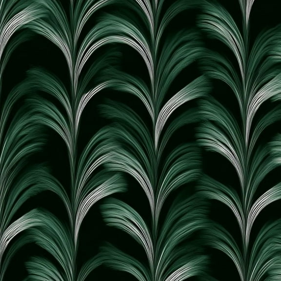 Peel and Stick Wallpaper 17.7in x 9.8ft Abstract Green Leaf White Highlights Dark Contact Paper Vinyl Waterproof Self Adhesive Wall Paper for Bedroom Shelf Cabinet Renter Friendly