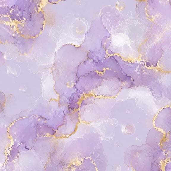 Peel and Stick Wallpaper 17.7in x 9.8ft Abstract Purple Lavender Alcohol Ink Marble Gold Veins Soft Contact Paper Vinyl Waterproof Self Adhesive Wall Paper for Bedroom Nursery