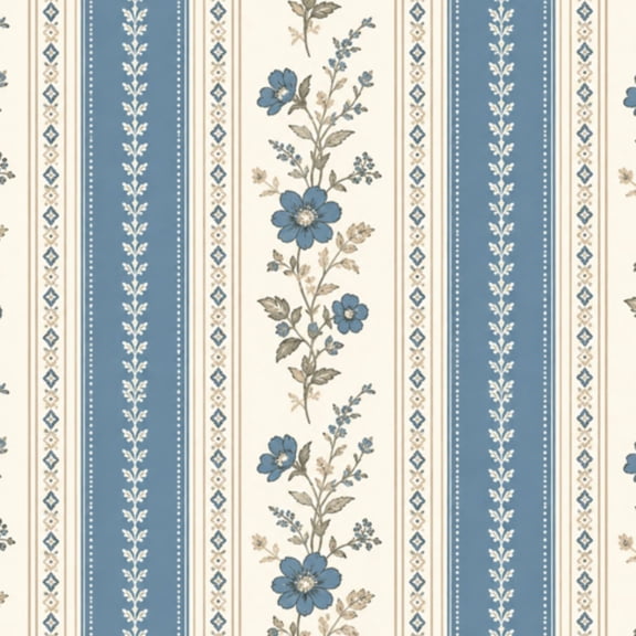 Peel and Stick Wallpaper 17.7in x 9.8ft Blue Cream Vertical Stripes Thin Lines Contact Paper Vinyl Waterproof Self Adhesive Wall Paper for Bedroom Shelf Cabinet Renter Friendly