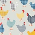 thumbnail image 1 of Peel and Stick Wallpaper 17.7in x 9.8ft Farmhouse Plaid Chicken Blue Yellow Gray Red Contact Paper Vinyl Self-Adhesive Removable Wall Paper for Bedroom Nursery Bathroom Renter Friendly, 1 of 8