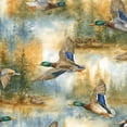 thumbnail image 1 of Peel and Stick Wallpaper 17.7in x 9.8ft Mallard Ducks Forest Lake Watercolor Contact Paper Vinyl Waterproof Self Adhesive Wall Paper for Bedroom Shelf Cabinet Renter Friendly, 1 of 8