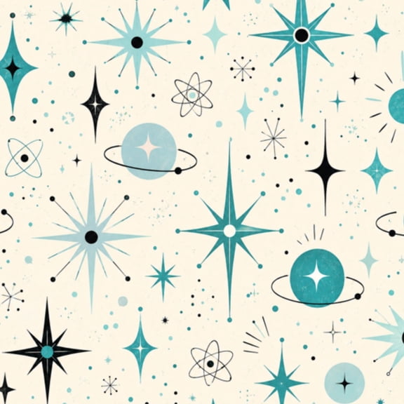 Peel and Stick Wallpaper 17.7in x 9.8ft Mid Century Retro Abstract Geometric Space Vintage Classic Contact Paper Vinyl Waterproof Self Adhesive Wall Paper for Bedroom Shelf Cabinet Renter Friendly