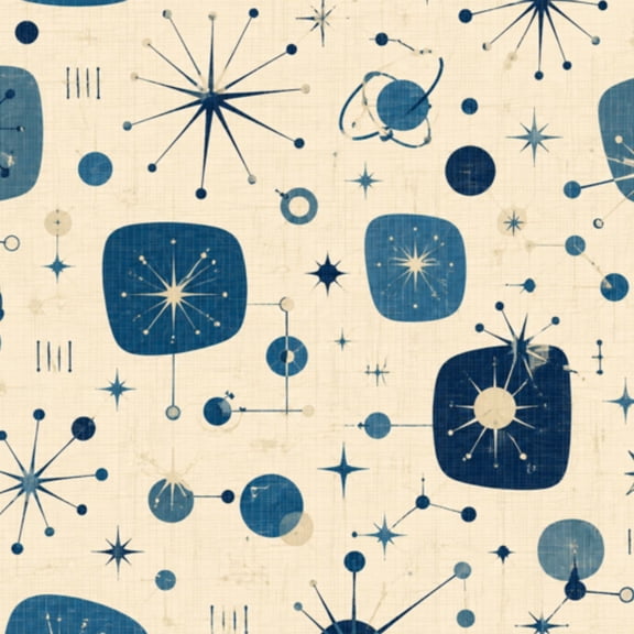 Peel and Stick Wallpaper 17.7in x 9.8ft Mid Century Retro Abstract Geometric Space Vintage Classic Contact Paper Vinyl Waterproof Self Adhesive Wall Paper for Bedroom Shelf Cabinet Renter Friendly
