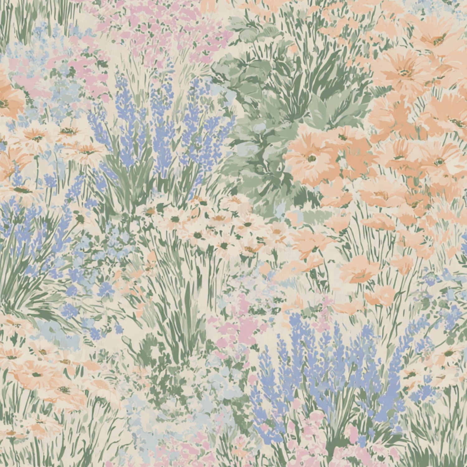 Peel and Stick Wallpaper 17.7in x 9.8ft Pastel Floral Soft Pink Blue Green Flowers Contact Paper Vinyl Waterproof Self Adhesive Wall Paper for Bedroom Shelf Cabinet Renter Friendly