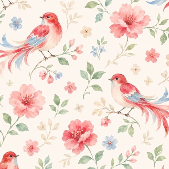 Peel and Stick Wallpaper 17.7in x 9.8ft Red Cardinal Perched Flowering Dogwood Contact Paper Vinyl Waterproof Self Adhesive Wall Paper for Bedroom Shelf Cabinet Renter Friendly
