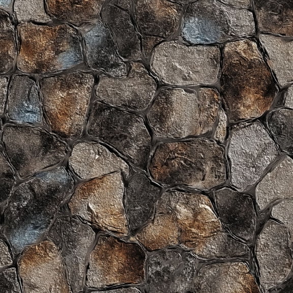 Peel and Stick Wallpaper 17.7in x 9.8ft Rustic Industrial Textured Stone Wall Earthy Tones Contact Paper Vinyl Waterproof Self Adhesive Wall Paper for Bedroom Shelf Cabinet Renter Friendly