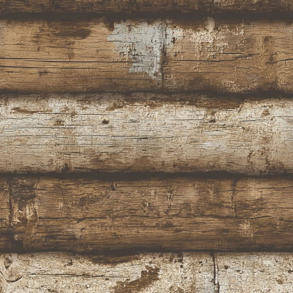 Peel and Stick Wallpaper 17.7in x 9.8ft Rustic Weathered Wood Log Cabin Texture Natural Brown Beige Tones Contact Paper Vinyl Waterproof Self Adhesive Wall Paper for Shelf Cabinet Hunting Cabin