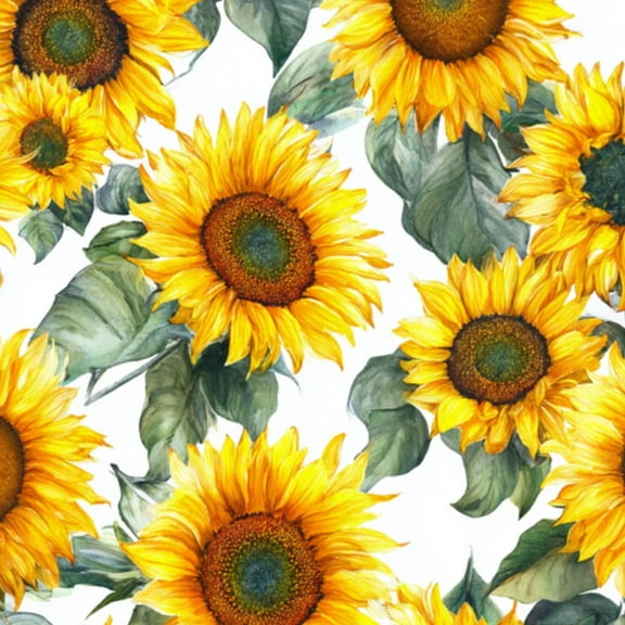 Peel and Stick Wallpaper 17.7in x 9.8ft Sunflower Vibrant Yellow Petals Green Leaves Contact Paper Vinyl Self-Adhesive Removable Wall Paper for Bedroom DIY Home Decor Renter Friendly