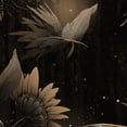 thumbnail image 1 of Peel and Stick Wallpaper 17.7in x 9.8ft Translucent Moth Wilted Flower Mysterious Contact Paper Vinyl Waterproof Self Adhesive Wall Paper for Bedroom Shelf Cabinet Renter Friendly, 1 of 8