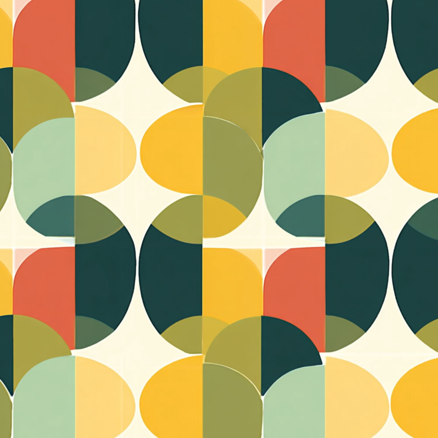 Peel and Stick Wallpaper 23.6in x 9.8ft 60 s 70 s retro seamless vintage style mid century modern Contact Paper Vinyl Waterproof Self Adhesive Wall Paper for Bedroom Shelf Cabinet Renter Friendly