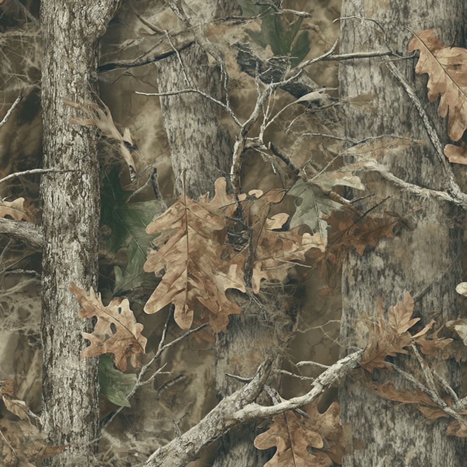 Peel and Stick Wallpaper 23.6in x 9.8ft Autumn Forest Camouflage Oak Leaves Tree Branches Contact Paper Vinyl Waterproof Self Adhesive Wall Paper for Shelf Cabinet Hunting Cabin