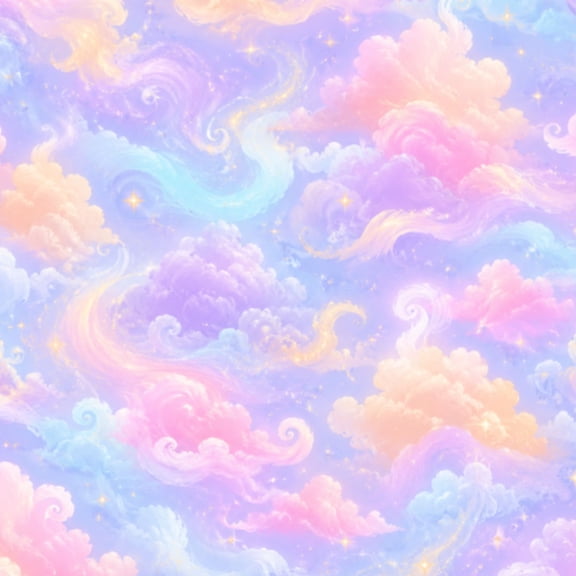 Peel and Stick Wallpaper 23.6in x 9.8ft Colorful Cloud Girls Room Kids Clouds Sunset Sky Pastel Hues Contact Paper Vinyl Waterproof Self Adhesive Wall Paper for Bedroom Shelf Cabinet Renter Friendly