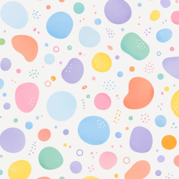 Peel and Stick Wallpaper 23.6in x 9.8ft Colourful rainbow polka dots seamless Festal confetti Contact Paper Vinyl Waterproof Self Adhesive Wall Paper for Bedroom Shelf Cabinet Renter Friendly