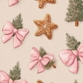 thumbnail image 1 of Peel and Stick Wallpaper 23.6in x 9.8ft Cute Pink Christmas Bows Gingerbread Star Cookies Contact Paper Vinyl Self-Adhesive Removable Wall Paper for Bedroom DIY Home Decor Renter Friendly, 1 of 8