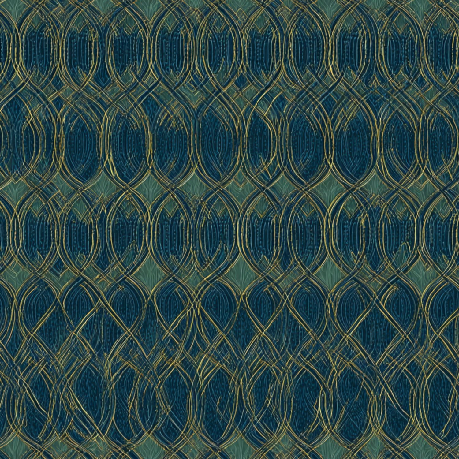 Peel and Stick Wallpaper 23.6in x 9.8ft Geometric Interlocking Oval ...