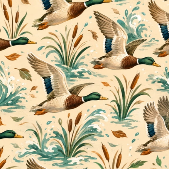 Peel and Stick Wallpaper 23.6in x 9.8ft Mallard Duck Mid Flight Splashing Water Farmhouse Hunting Contact Paper Vinyl Waterproof Self Adhesive Wall Paper for Bedroom Shelf Cabinet Renter Friendly